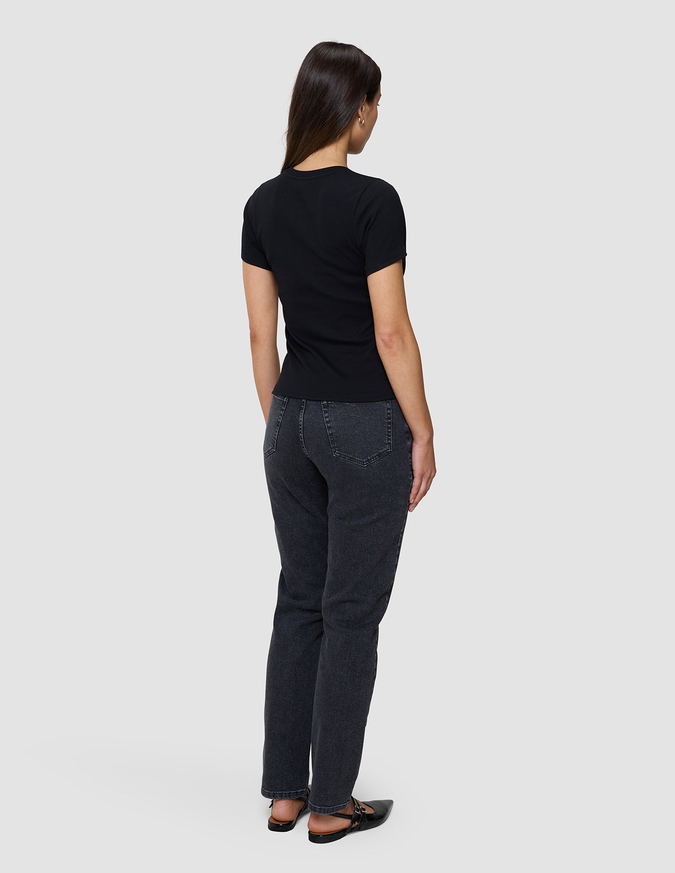 Rib T-Shirt Black